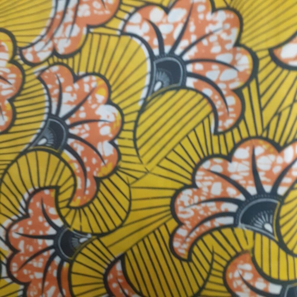 Unique Wax Cloth ? Wrap / Wall Scroll African Floral Print